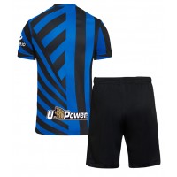 Inter Milan Fußballbekleidung Heimtrikot Kinder 2024-25 Kurzarm (+ kurze hosen)